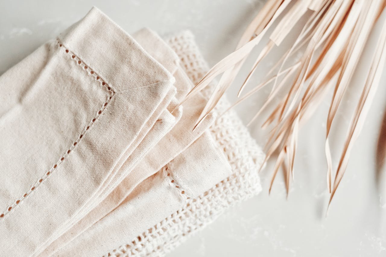 Cotton Clothes on Table